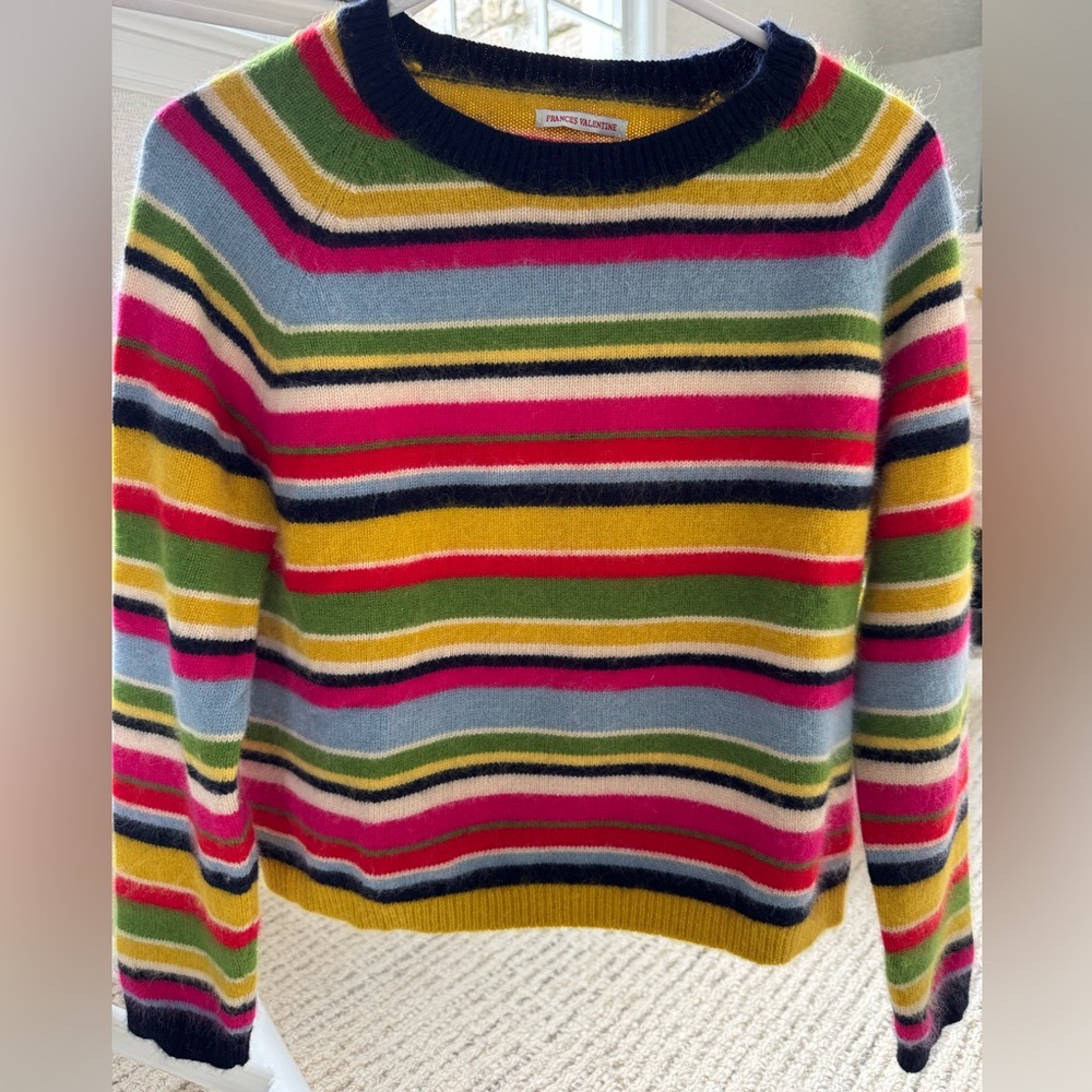 Frances Valentine Multicolor Striped Sweater size XS